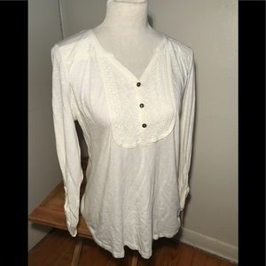 Sonoma Lace Trim Tee-SZ PL **New with tags**